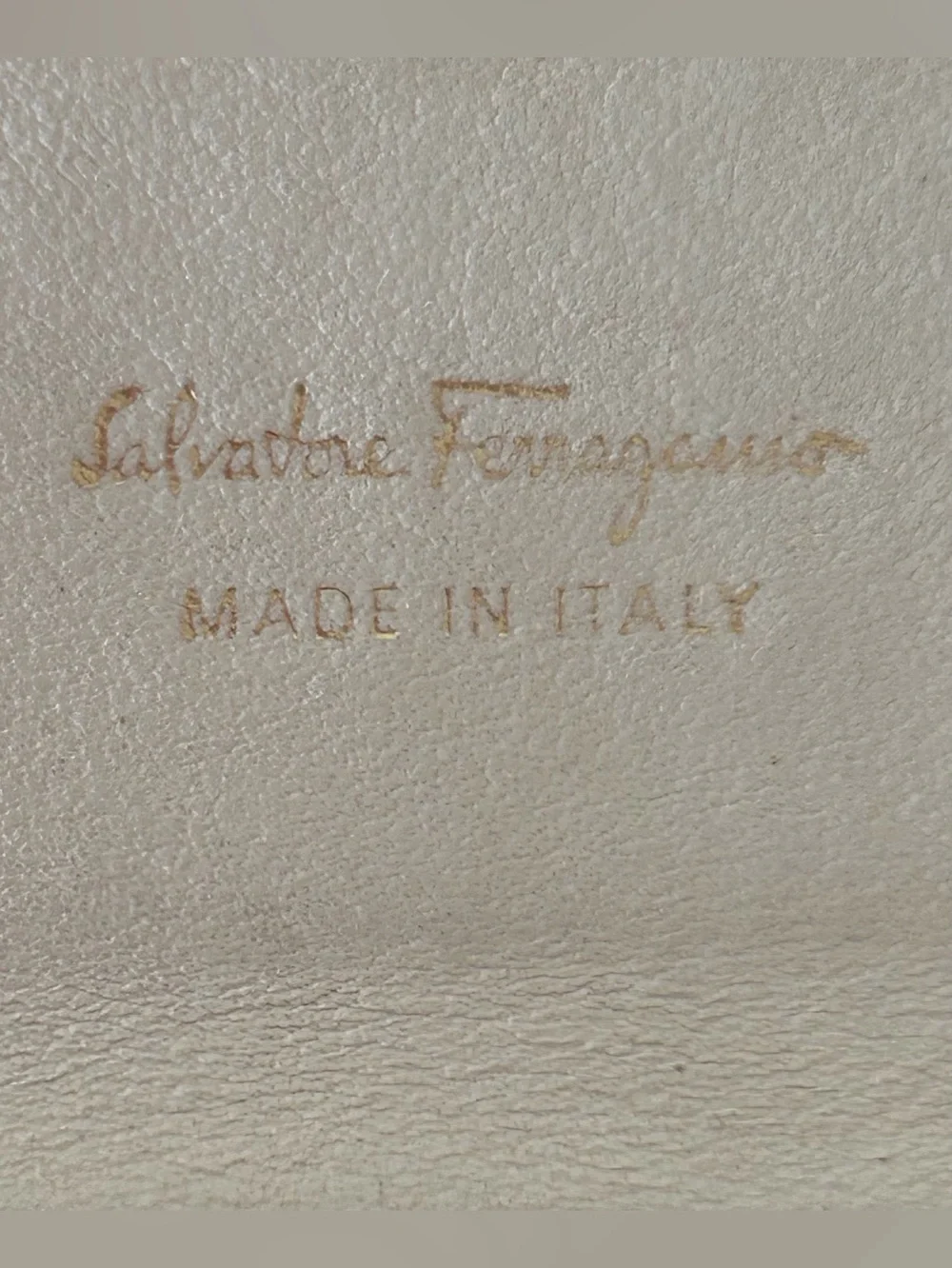 Salvatore Ferragamo Python Embossed Long Wallet GUC